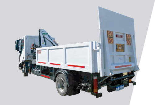 Camión con Caja, Hidrogrúa y Elevador