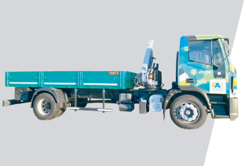 Caja Sobre Camión con Hidrogrúa